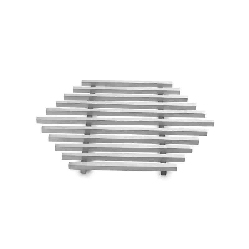 Rosseto Honeycomb Small Stainless Steel Track Grill - 1 Piece - 13.13 x 11.38 x 0.75 In.