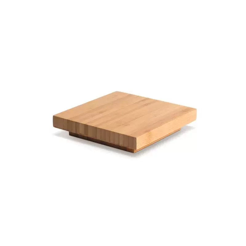 Rosseto Square Bamboo Riser Cap for 8" and 12" Risers - 1 Piece - 6.75 x 6.75 x 1.38 In.