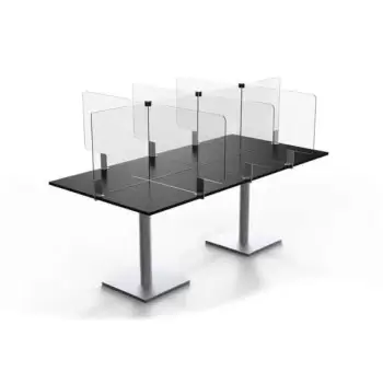 Rosseto Avant Guarde Acrylic Table Divider Kit for 24"x72" Table - 1 Piece - 36.8 x 72 x 20 In.