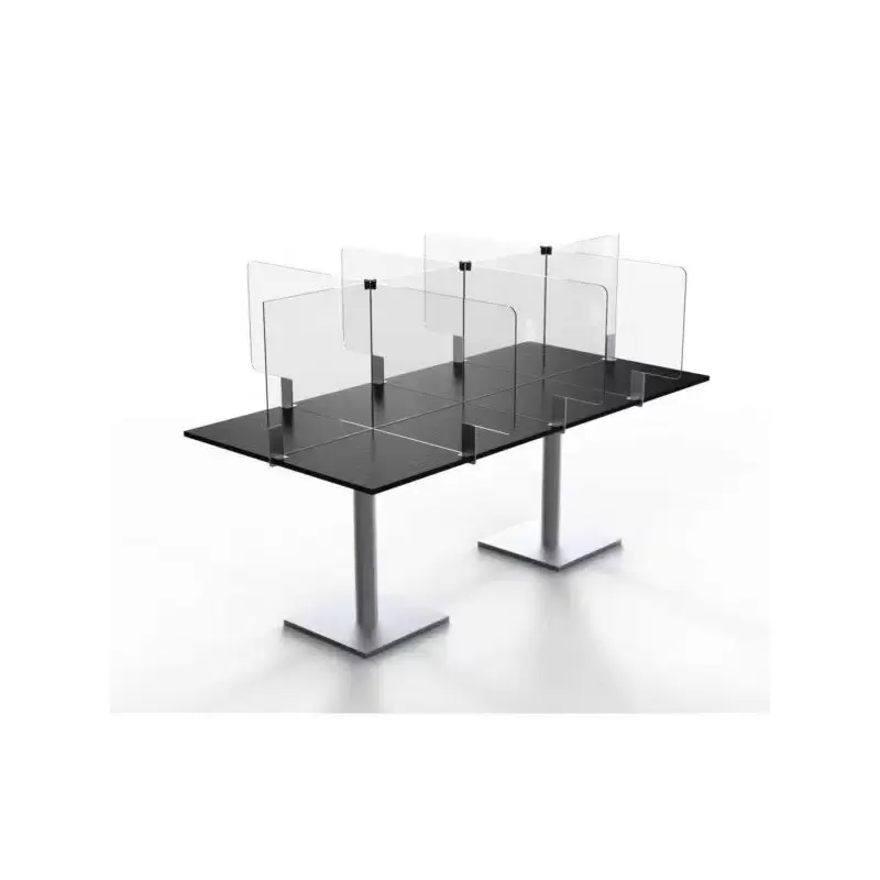 Rosseto Avant Guarde Acrylic Table Divider Kit for 30"x72" Table - 1 Piece - 42.79 x 72 x 20 In.