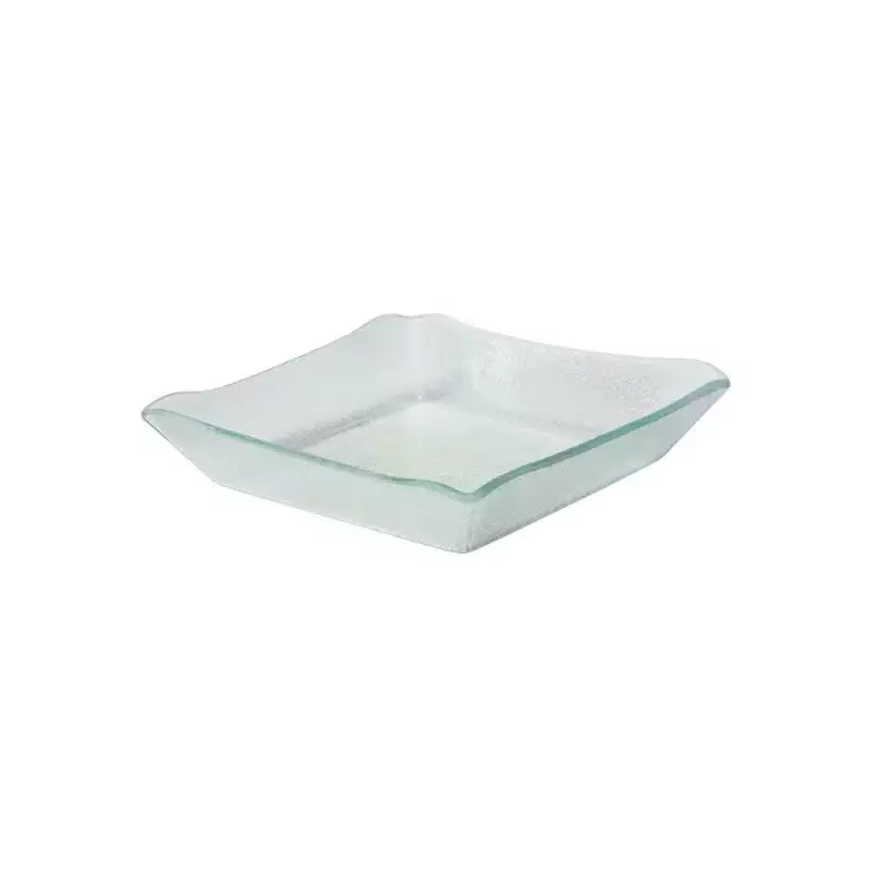 Rosseto Aroma Crystal Clear Square Conical Bowl - 1 Piece - 9.25 x 9.25 x 2 In.