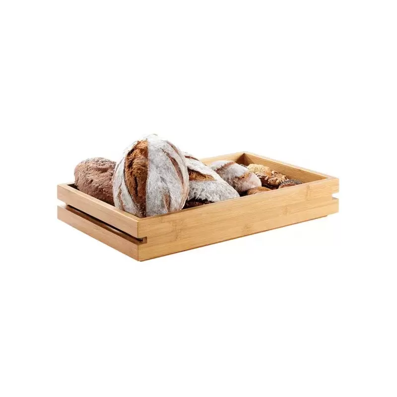 Rosseto Natura Double Medium Bamboo Tray - 1 Piece - 19.4 x 13 x 3.5 In.