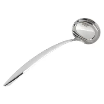 Bon Chef EZ Use Banquet Stainless Steel Serving Ladle 6 Oz. - 15" - Hammer Finish