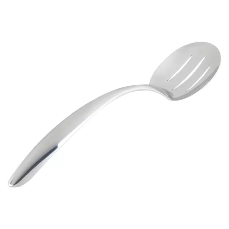 Bon Chef Slotted EZ Use Banquet Stainless Steel Serving Spoon - 13-1/2"