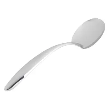 Bon Chef EZ Use Banquet Stainless Steel Serving Spoon 2 Oz. - 13-1/2" - Solid