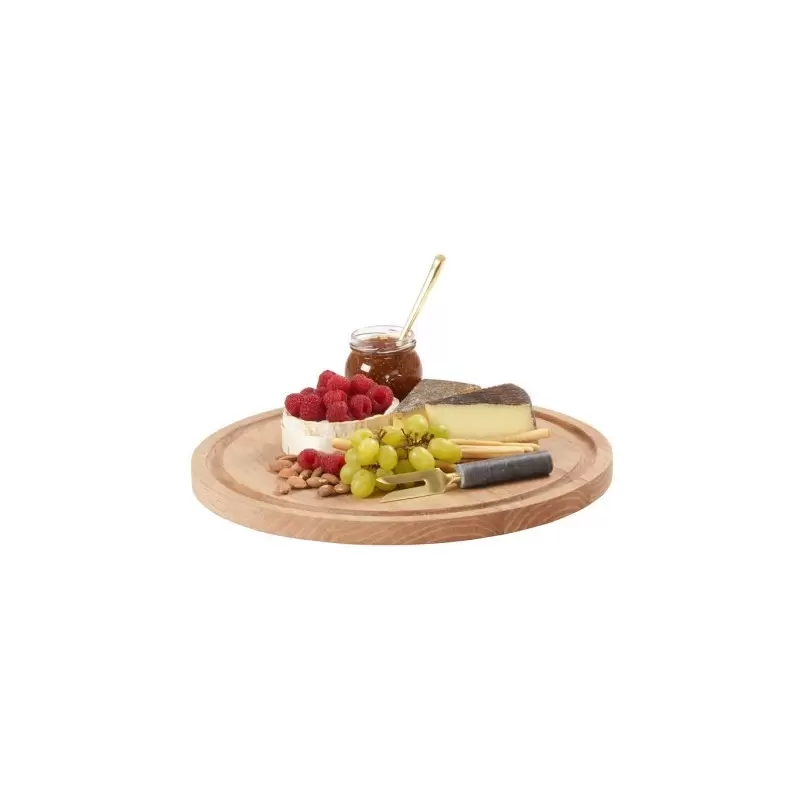 Cal-Mil Roundoak Wood Serving Board - 15" x 1"