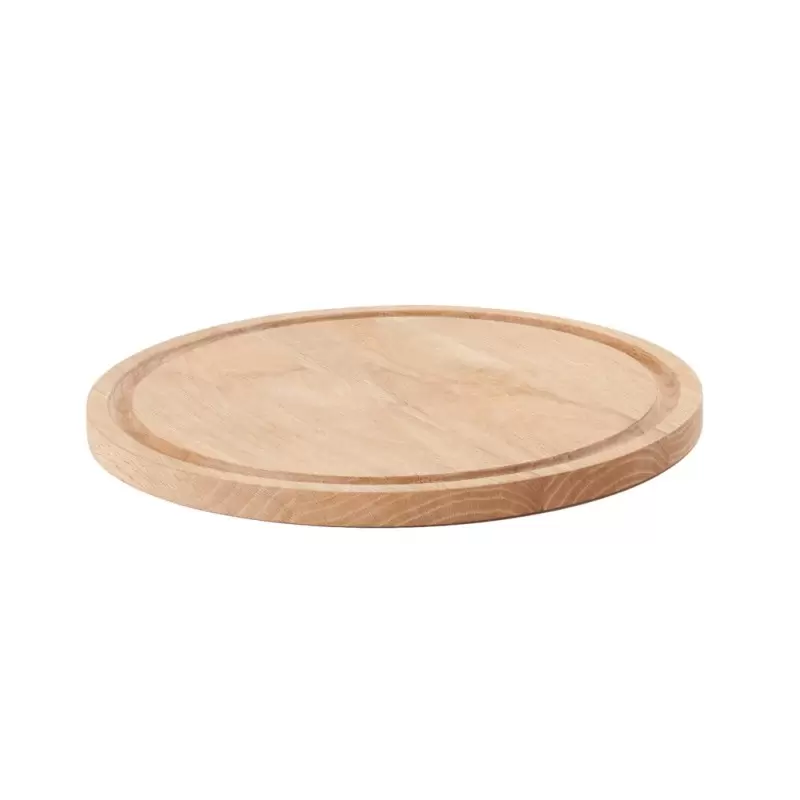 Cal-Mil Roundoak Wood Serving Board - 15" x 1"