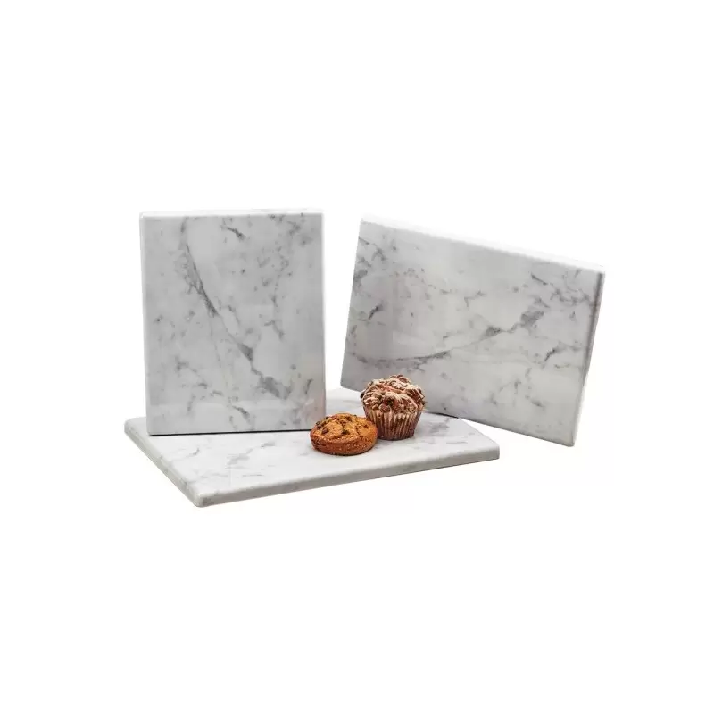 Cal-Mil Carrara Marble Melamine Serving Board - 18" x 13" x 1/2"