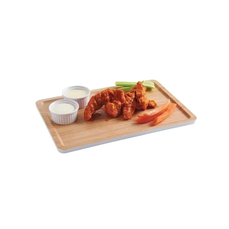 Cal-Mil Finn Wood Effect Rectangular Modular Melamine Tray 9" x 13"