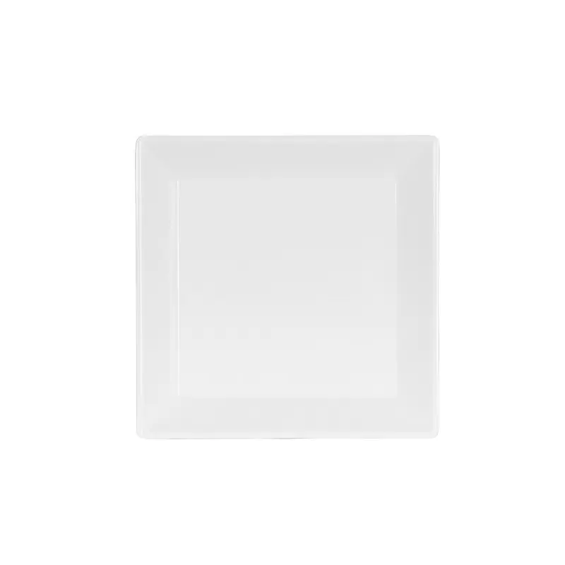 Cal-Mil 8" Square Melamine Plate - White