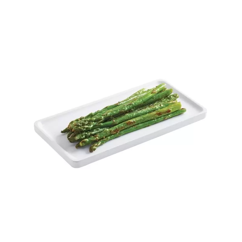 Cal-Mil Finn White Rectangular Modular Melamine Tray 4" x 8"