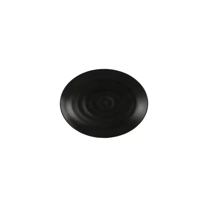 Cal-Mil Hand Thrown 14 x 11 Melamine Platter - Black