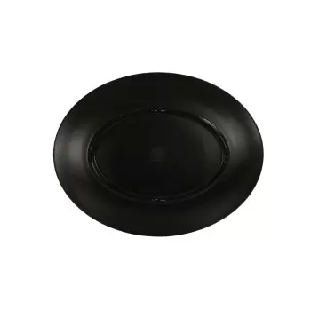 Cal-Mil Hand Thrown 14 x 11 Melamine Platter - Black