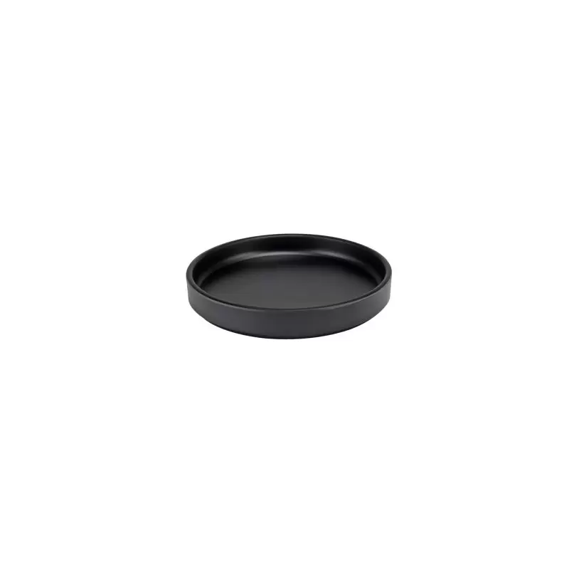 Cal-Mil Hudson - Black 8" Low Rim Melamine Plate