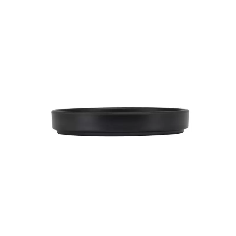 Cal-Mil Hudson - Black 8" Low Rim Melamine Plate