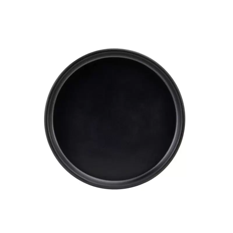 Cal-Mil Hudson - Black 8" Low Rim Melamine Plate