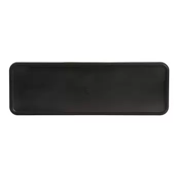 Cal-Mil Hudson 18" x 6" Black Rectangular Melamine Platter