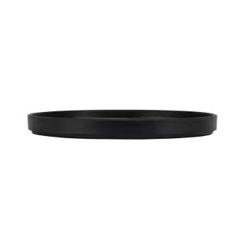 Cal-Mil Hudson - Black 10" Low Rim Melamine Plate