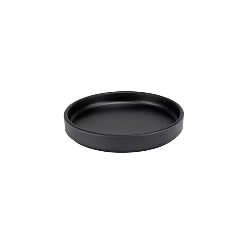 Cal-Mil Hudson - Black 6" Low Rim Melamine Plate