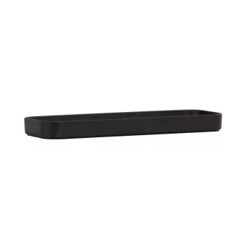 Cal-Mil Hudson 4 x 12 Black Melamine Tray