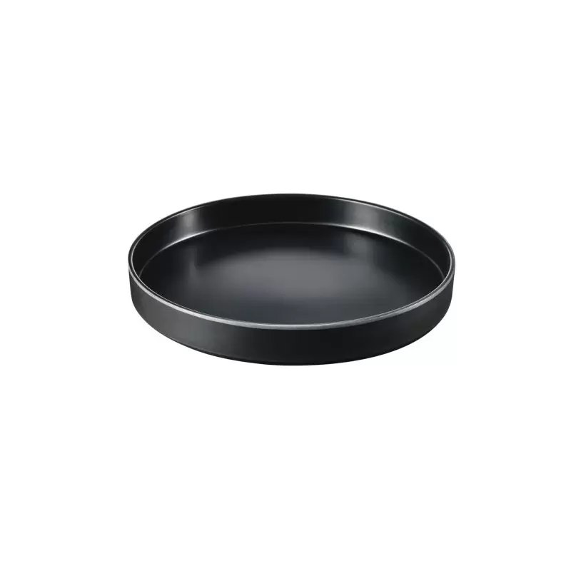 Cal-Mil Hudson - Black 12" Raised Rim Melamine Plate