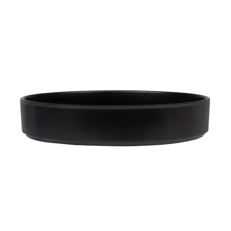 Cal-Mil Hudson - Black 8" Raised Rim Melamine Plate