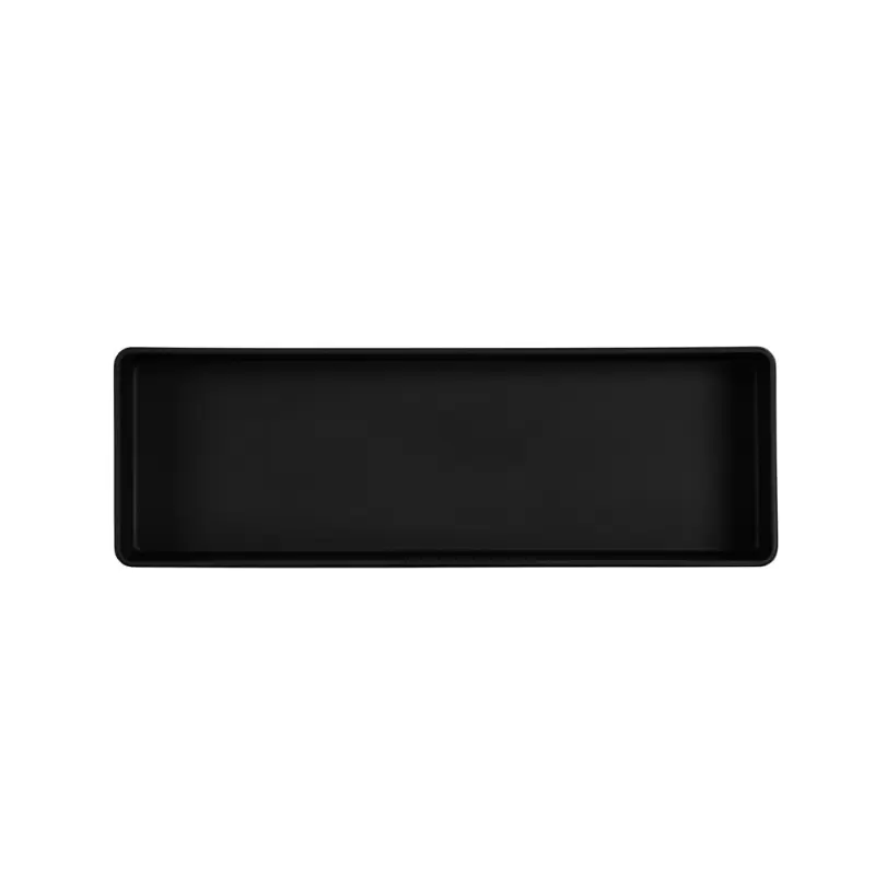 Cal-Mil Hudson 18 x 6 Rectangle Melamine Bowl - Black