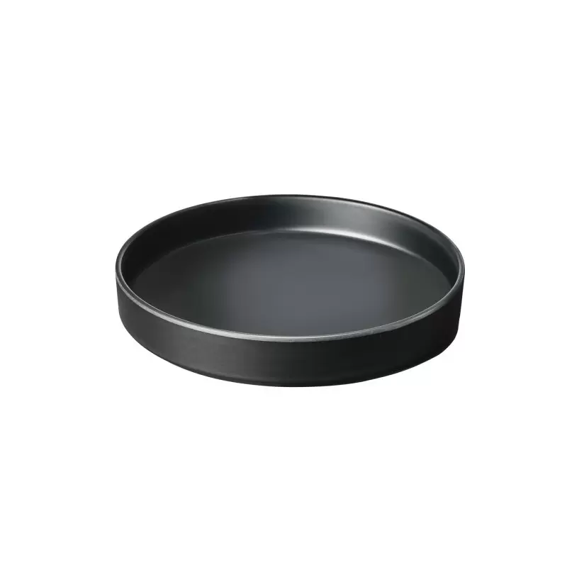 Cal-Mil Hudson - Black 10" Raised Rim Melamine Plate