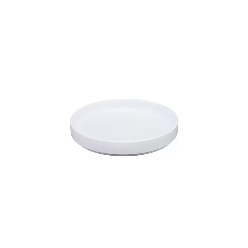 Cal-Mil Hudson - White 8" Low Rim Melamine Plate