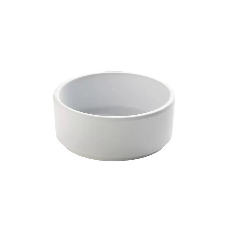 Cal-Mil Hudson - White 6 Oz. Raised Rim Melamine Bowl