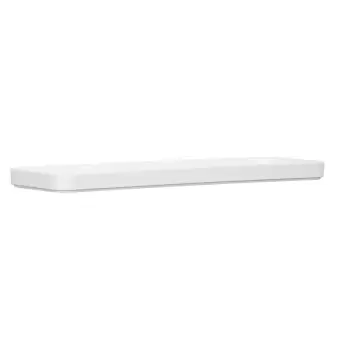 Cal-Mil Hudson 18" x 6" White Rectangular Melamine Platter