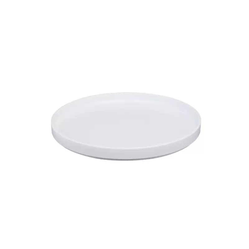 Cal-Mil Hudson - White 10" Low Rim Melamine Plate