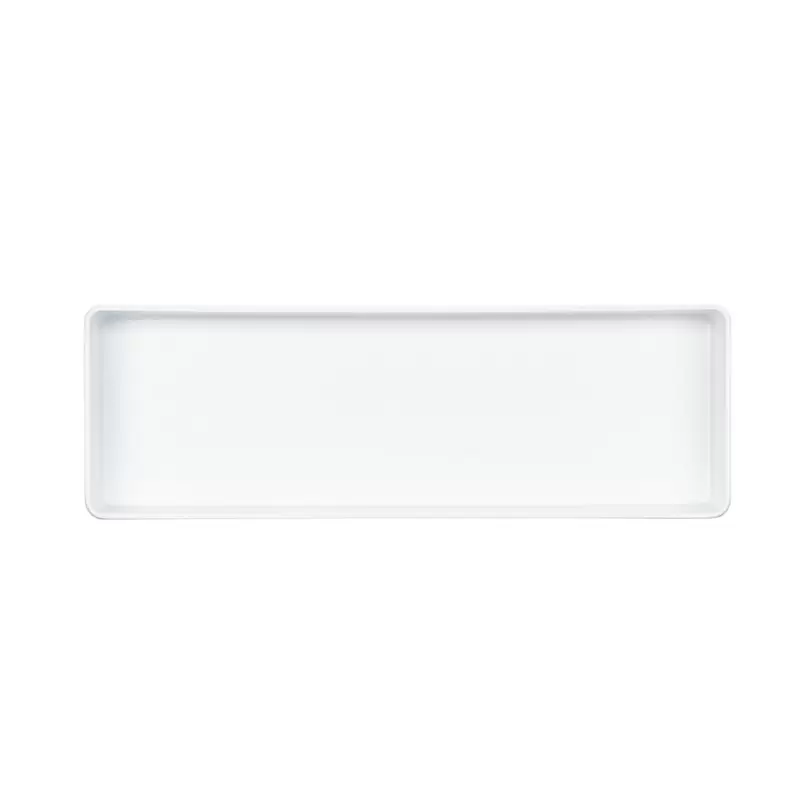 Cal-Mil Hudson 18 x 6 Rectangle Melamine Bowl - White