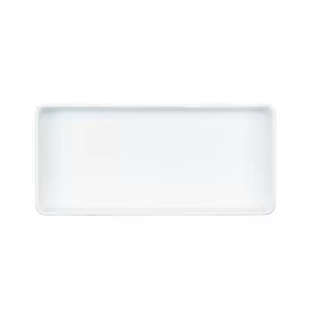 Cal-Mil Hudson 13 x 6 Rectangle Melamine Bowl - White