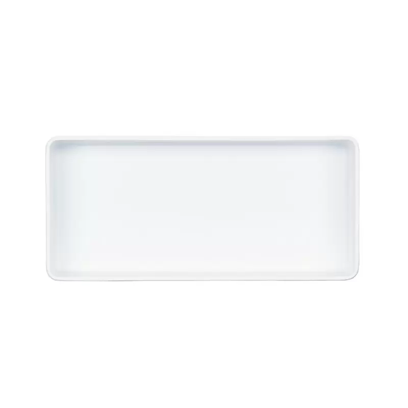 Cal-Mil Hudson 13 x 6 Rectangle Melamine Bowl - White