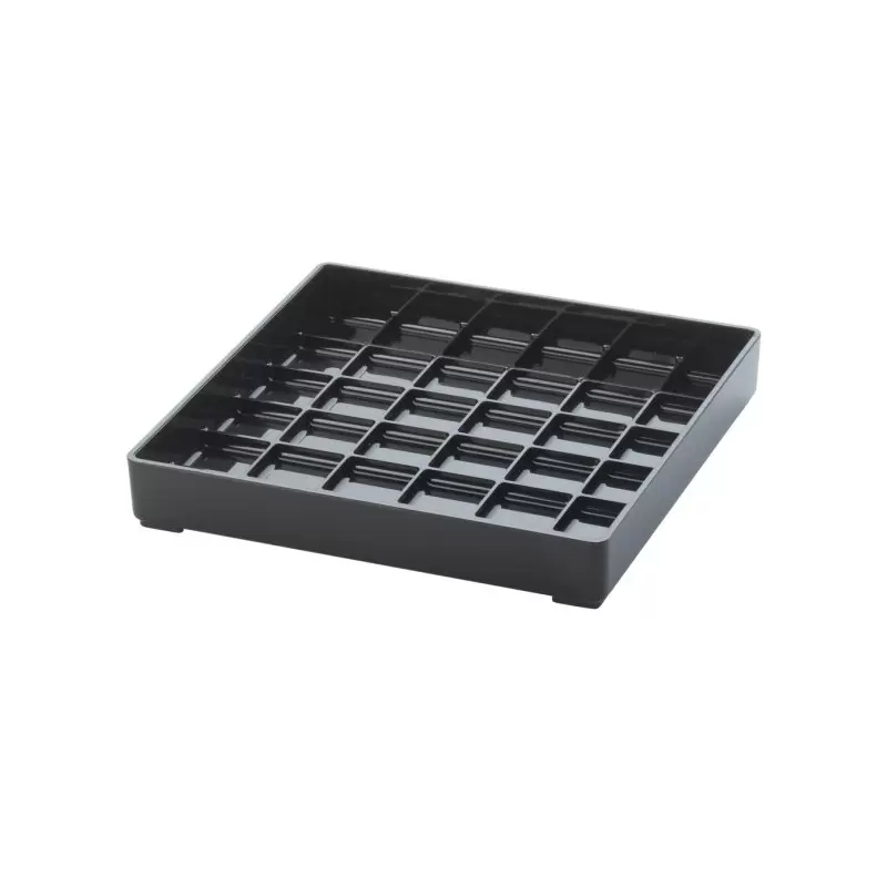 Cal-Mil Classic 6" Black Square Drip Tray