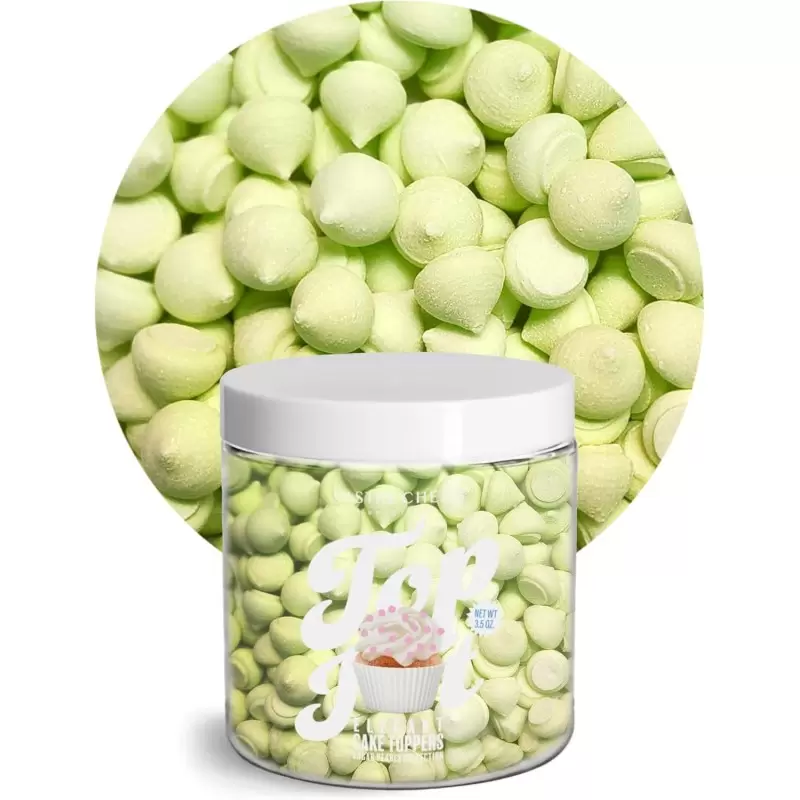 Elegant Mini Meringue Ice Cream and Cake Topping Decorating Collection 3.5oz - Green Tea