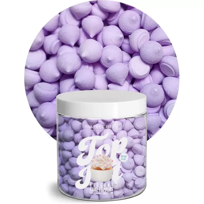 Elegant Mini Meringue Ice Cream and Cake Topping Decorating Collection 3.5oz - Lavender Mist