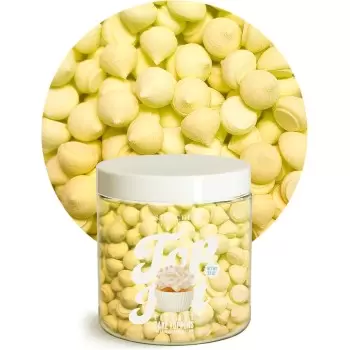 Elegant Mini Meringue Ice Cream and Cake Topping Decorating Collection 3.5oz - Lemon Chiffon