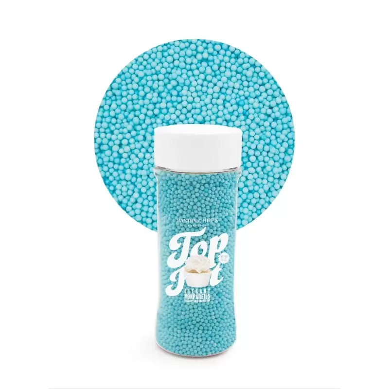 Elegant Nonpareils Sugar Pearl Sprinkles Topping Decoration 3.5oz - Baby Blue