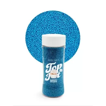 Elegant Nonpareils Sugar Pearl Sprinkles Topping Decoration 3.5oz - Coral Blue