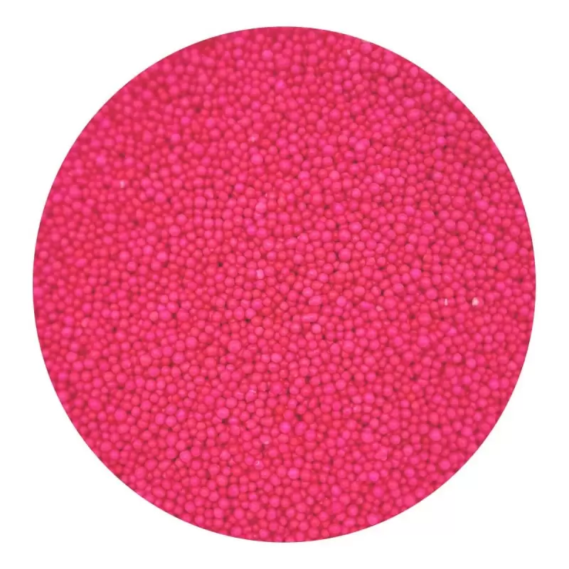 Elegant Nonpareils Sugar Pearl Sprinkles Topping Decoration 3.5oz - French Fuschia