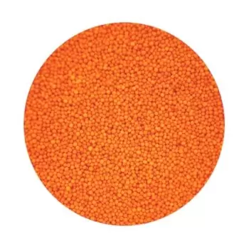 Elegant Nonpareils Sugar Pearl Sprinkles Topping Decoration 3.5oz - Golden Orange