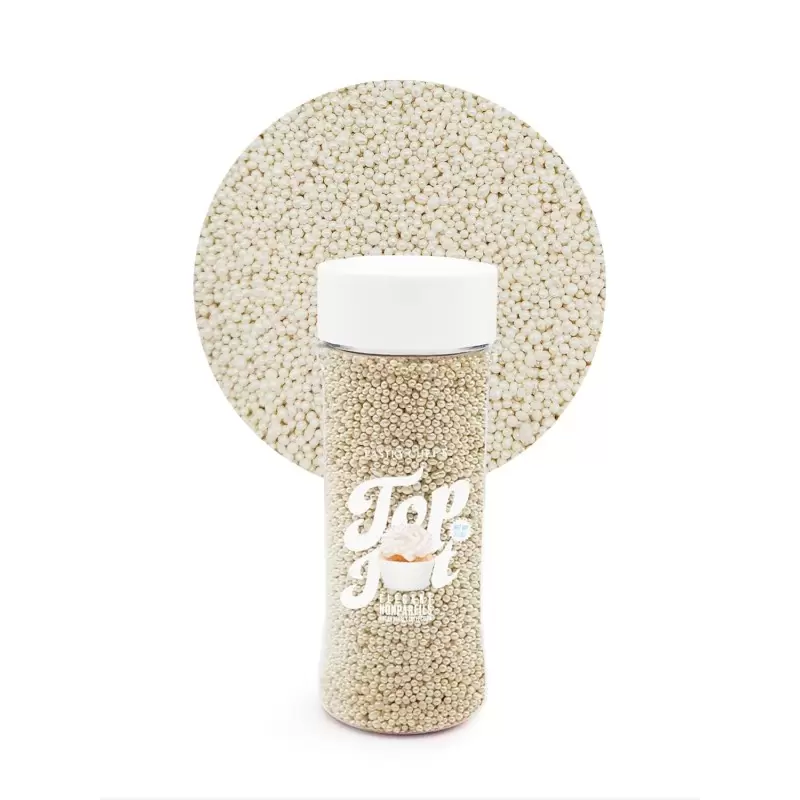 Elegant Nonpareils Sugar Pearl Sprinkles Topping Decoration 3.5oz - Pearl White