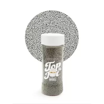 Elegant Nonpareils Sugar Pearl Sprinkles Topping Decoration 3.5oz - Silver Silk