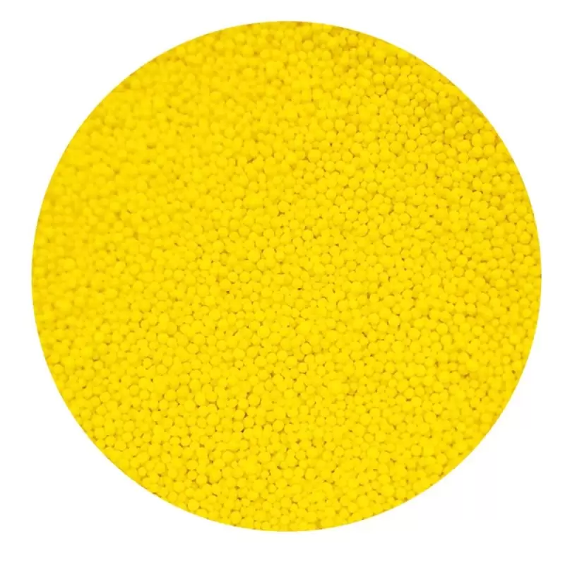 Elegant Nonpareils Sugar Pearl Sprinkles Topping Decoration 3.5oz - Sunset Yellow