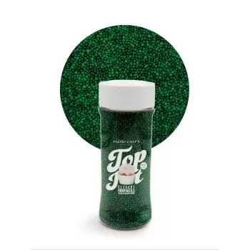 Elegant Nonpareils Sugar Pearl Sprinkles Topping Decoration 3.5oz - Verdant Green