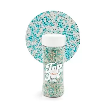 Celebration Mix Nonpareils Sugar Pearl Sprinkles Topping Decoration 3.5oz - Baby Blue Breeze