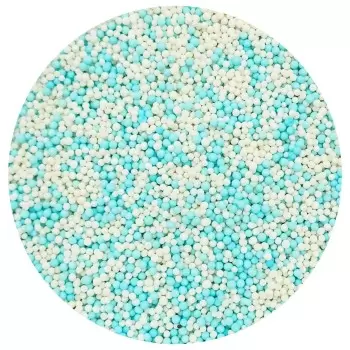 Celebration Mix Nonpareils Sugar Pearl Sprinkles Topping Decoration 3.5oz - Baby Blue Breeze