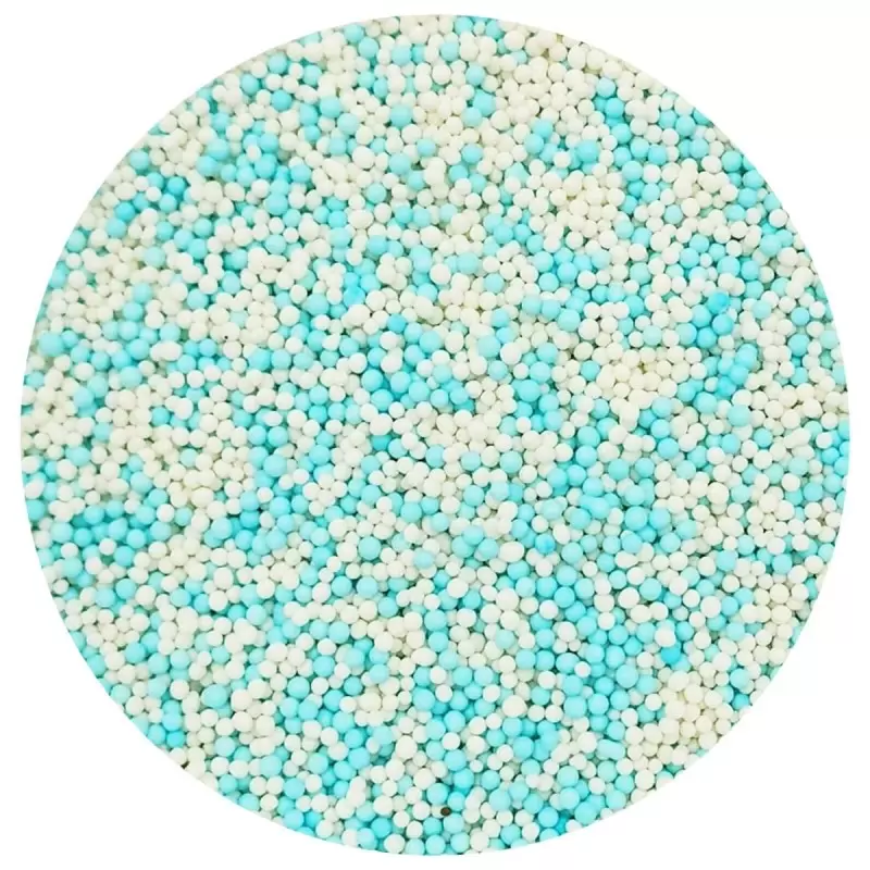 Celebration Mix Nonpareils Sugar Pearl Sprinkles Topping Decoration 3.5oz - Baby Blue Breeze